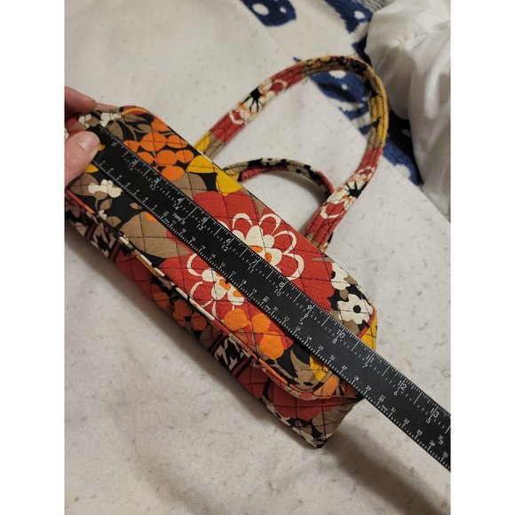 Vera Bradley Mandy Bittersweet Shoulder Bag orange black Purse READ - Picture 7 of 8